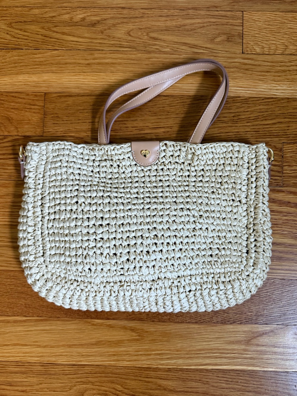 Stoney Clover Lane Woven Straw Mini Tote